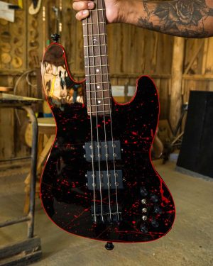 Jazz Bass Splattered